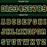 Custom Black Drak Green Yellow Waterproof Varsity Jackets Personalized Stitched Name Number Logo to Letterman Jackets