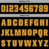 Custom Grey Black Yellow Basketball Jersey Uniform Suit Printed Your Logo Name Number