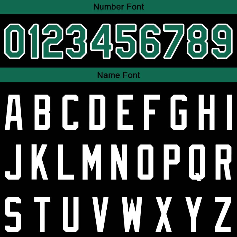 Custom Stitched Basketball Jersey for Men, Women And Kids Black-Kelly Green-White