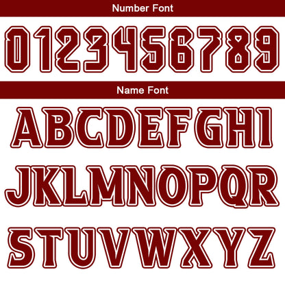 Custom Burgundy White Reversible Basketball Suit for Adults and Kids Personalized Jersey