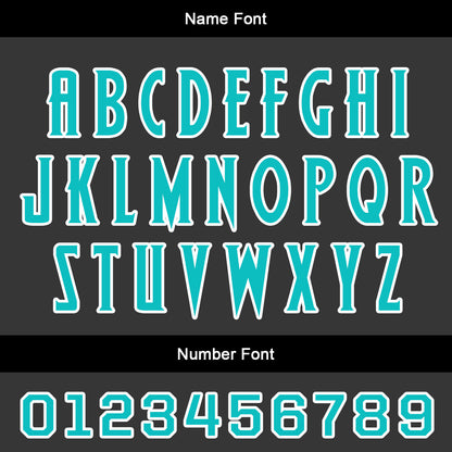 Custom Black Teal Uniform Jersey Kids Adults Personalized Set Jersey Shirt