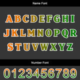 Custom Orange Green Uniform Jersey Kids Adults Personalized Set Jersey Shirt