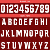 Custom Burgundy Red Football Gradient Polo Shirts  Add Your Unique Logo/Name/Number