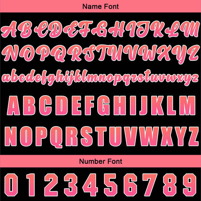 Custom Black Pink Button Down Baseball Jersey for Men Women Adult Youth Print Name Number Logo