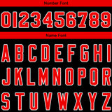 Custom Black Red Sports hoodie Sweatshirt Set for Men Women Youth Tops and Pants Set Tracksuit