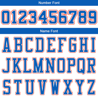 Custom Stitched Basketball Jersey for Men, Women And Kids White-Blue-Orange-Navy