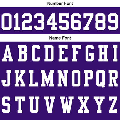 Custom Dull Purple White Football Polo Shirts  Add Your Unique Logo/Name/Number