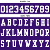 Custom Dull Purple White Football Polo Shirts  Add Your Unique Logo/Name/Number