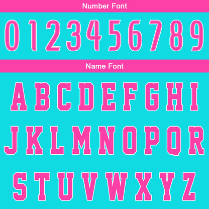 Custom Cyan Pink Basketball Jersey Uniform Suit Printed Your Logo Name Number