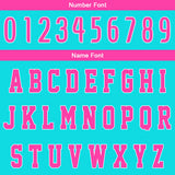 Custom Cyan Pink Basketball Jersey Uniform Suit Printed Your Logo Name Number