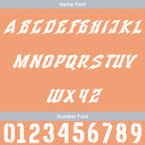 Custom Light Grey Light Orange Baseball Jersey Personalized Gradient Team Uniforms Shirt with Name Number