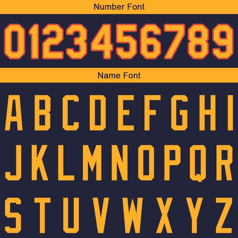 Custom Stitched Basketball Jersey for Men, Women And Kids Navy-Yellow-Orange