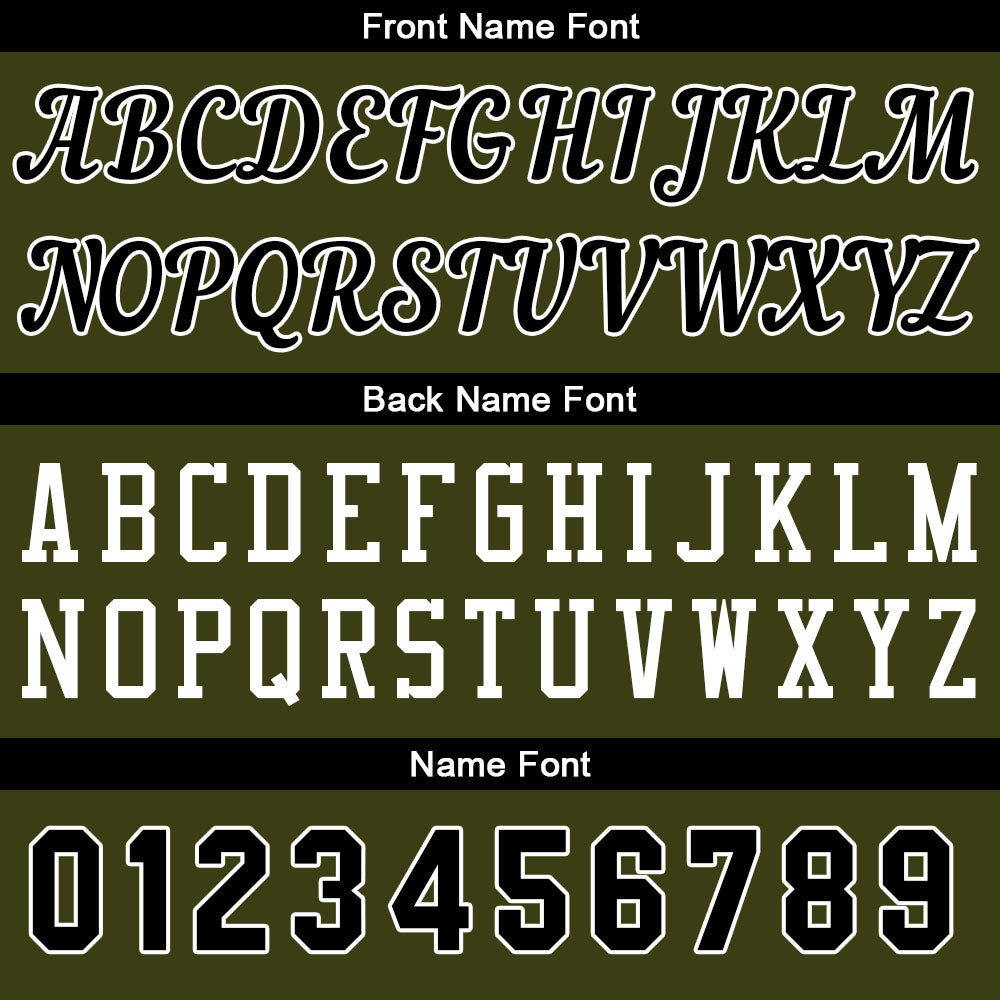 Custom Army Green-Black Basketball Jersey for Men Women Adult Youth Stitched Name Number Logo