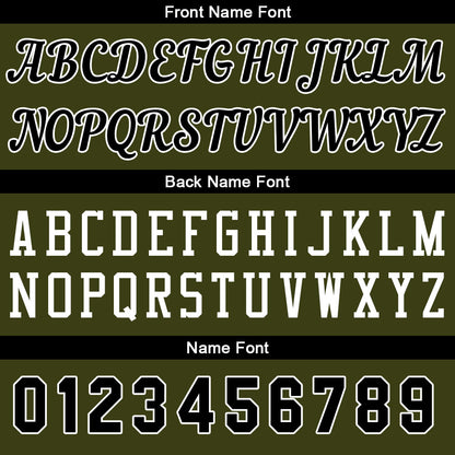 Custom Army Green-Black Basketball Jersey for Men Women Adult Youth Stitched Name Number Logo