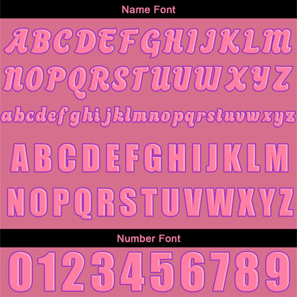 Custom Pink Baseball Jersey Print Personalized Name, Number and Logo