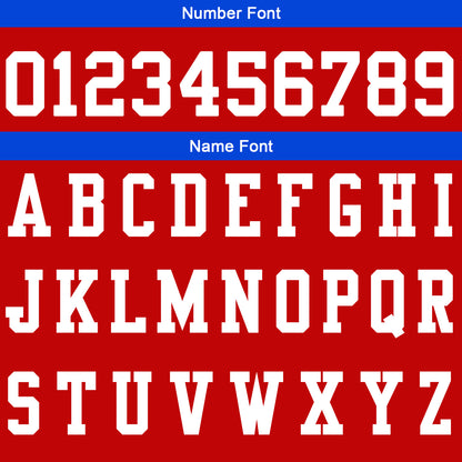 Custom Red Blue Football Gradient Polo Shirts  Add Your Unique Logo/Name/Number
