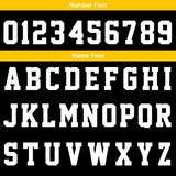 Custom Black Yellow Reversible Basketball Suit for Adults and Kids Personalized Jersey
