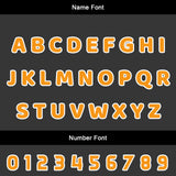 Custom Orange Yellow Uniform Jersey Kids Adults Personalized Set Jersey Shirt
