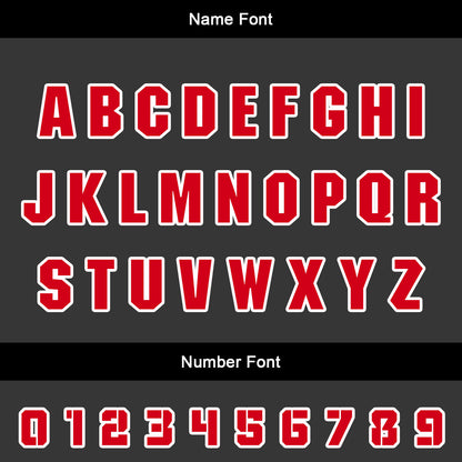 Custom Red Uniform Jersey Kids Adults Personalized Set Jersey Shirt