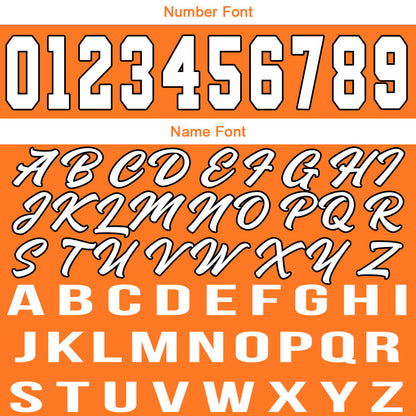 Custom Orange White Basketball Jersey for Men Women Adult Youth Stitched Name Number Logo