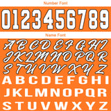 Custom Orange White Basketball Jersey for Men Women Adult Youth Stitched Name Number Logo