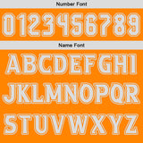 Custom Orange Grey Reversible Basketball Suit for Adults and Kids Personalized Jersey