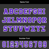 Custom Black Purple Basketball Jersey Uniform Suit Printed Your Logo Name Number