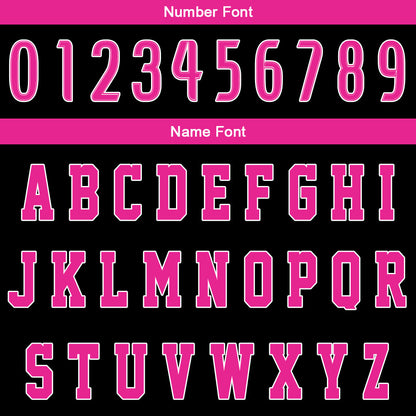 Custom Black Pink Basketball Jersey Uniform Suit Printed Your Logo Name Number
