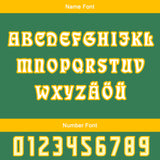 Custom Green Letterman Varsity Jacket Personalized Embroidery Printing