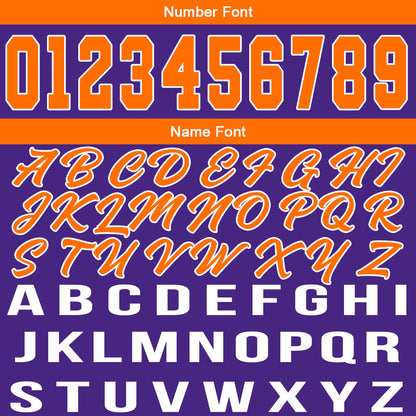 Custom Purple Orange Basketball Jersey for Men Women Adult Youth Stitched Name Number Logo