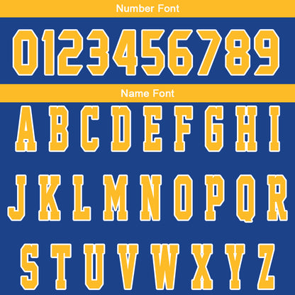 Custom Blue Yellow Reversible Basketball Suit for Adults and Kids Personalized Jersey