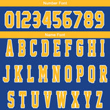 Custom Blue Yellow Reversible Basketball Suit for Adults and Kids Personalized Jersey