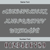 Custom Gray Letterman Varsity Jacket Personalized Embroidery Printing