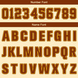 Custom Cream Brown Yellow Basketball Jersey Uniform Suit Printed Your Logo Name Number