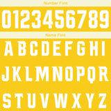 Custom Yellow Cream Football Gradient Polo Shirts  Add Your Unique Logo/Name/Number