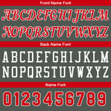 Custom Dark Gray-Red Basketball Jersey for Men Women Adult Youth Stitched Name Number Logo