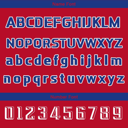 Custom Red Blue Basketball Jersey Uniform Suit Printed Your Logo Name Number