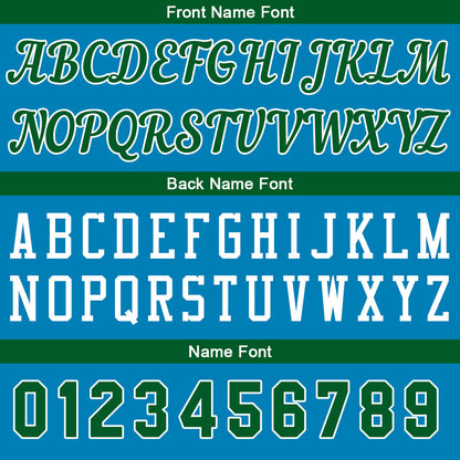 Custom Blue-Green Basketball Jersey for Men Women Adult Youth Stitched Name Number Logo