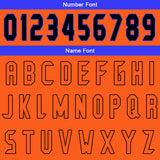 Custom Orange Blue Basketball Jersey Uniform Suit Printed Your Logo Name Number