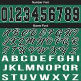 Custom Green Black Basketball Jersey for Men Women Adult Youth Stitched Name Number Logo