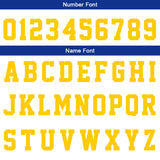 Custom Blue Yellow Reversible Basketball Suit for Adults and Kids Personalized Jersey