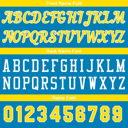 Custom Blue-Yellow Basketball Jersey for Men Women Adult Youth Stitched Name Number Logo