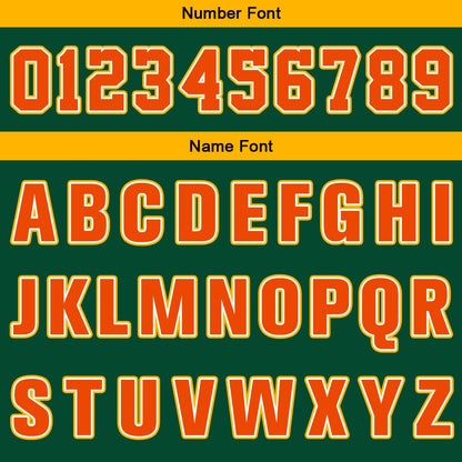 Custom Green Orange Yellow Basketball Jersey Uniform Suit Printed Your Logo Name Number