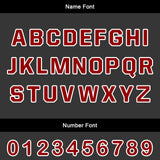 Custom Red Black Soccer Uniform Jersey Kids Adults Personalized Set Jersey Shirt