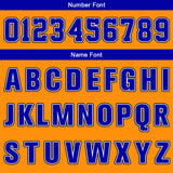 Custom Orange White Blue Basketball Jersey Uniform Suit Printed Your Logo Name Number