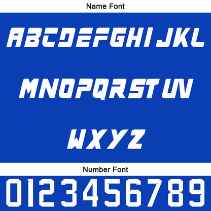 Custom White Blue Baseball Jersey Personalized Gradient Team Uniforms Shirt with Name Number
