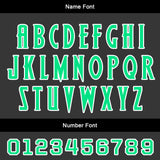 Custom Black Green Uniform Jersey Kids Adults Personalized Set Jersey Shirt