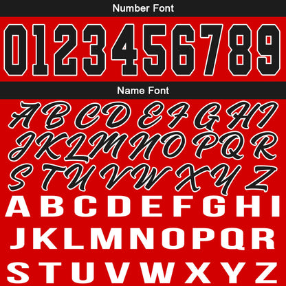 Custom Red Black Basketball Jersey for Men Women Adult Youth Stitched Name Number Logo