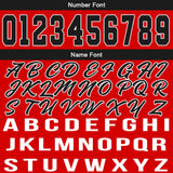 Custom Red Black Basketball Jersey for Men Women Adult Youth Stitched Name Number Logo