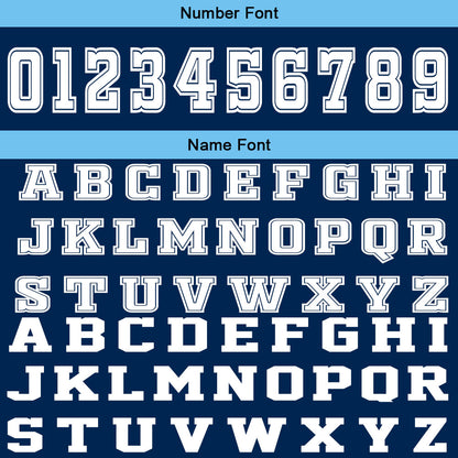 Custom Blue White Basketball Jersey Uniform Suit Printed Your Logo Name Number